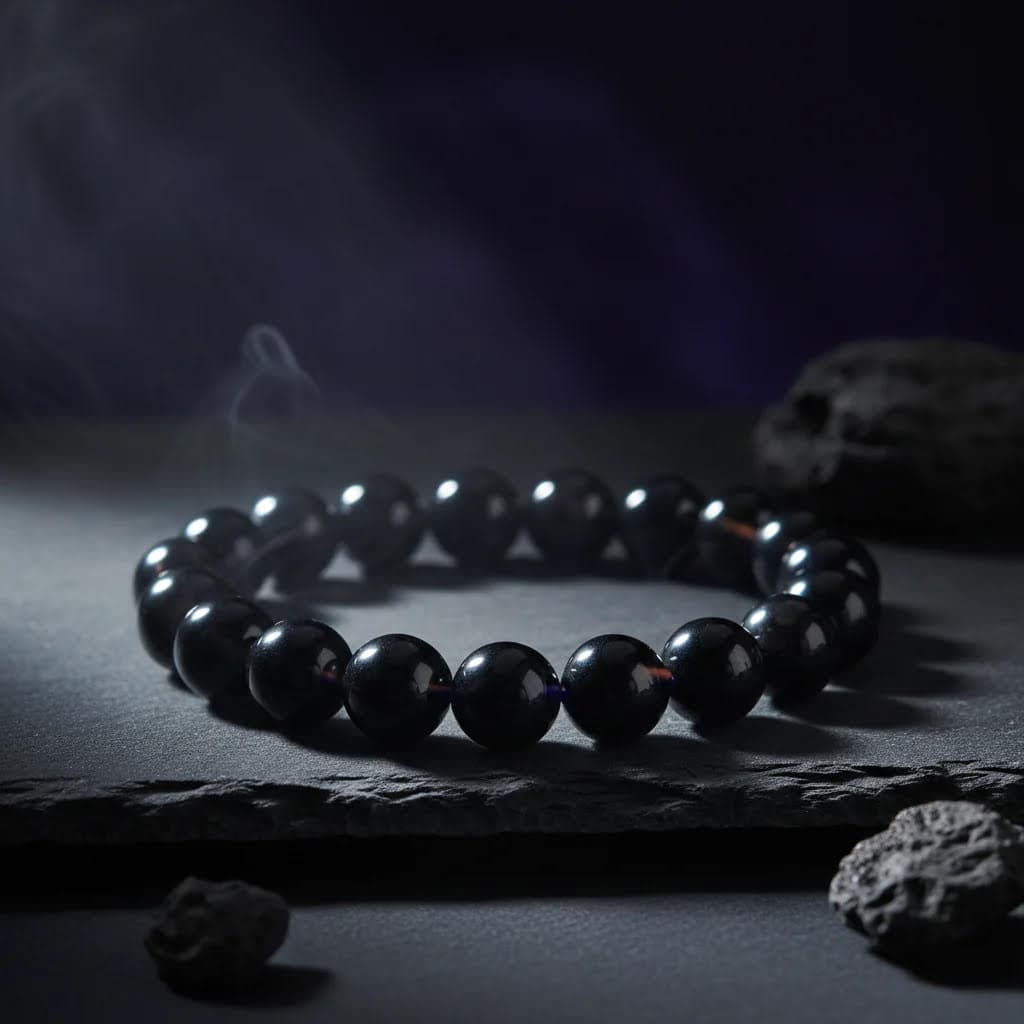 Black Obsidian Gemstone Bracelet
