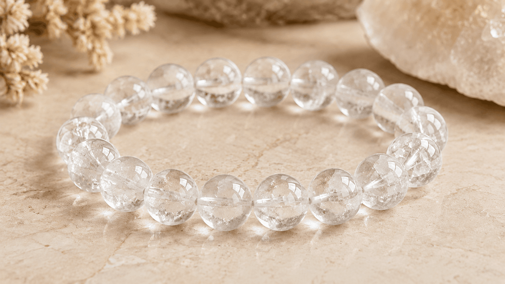Clear Quartz Crystal Bracelet