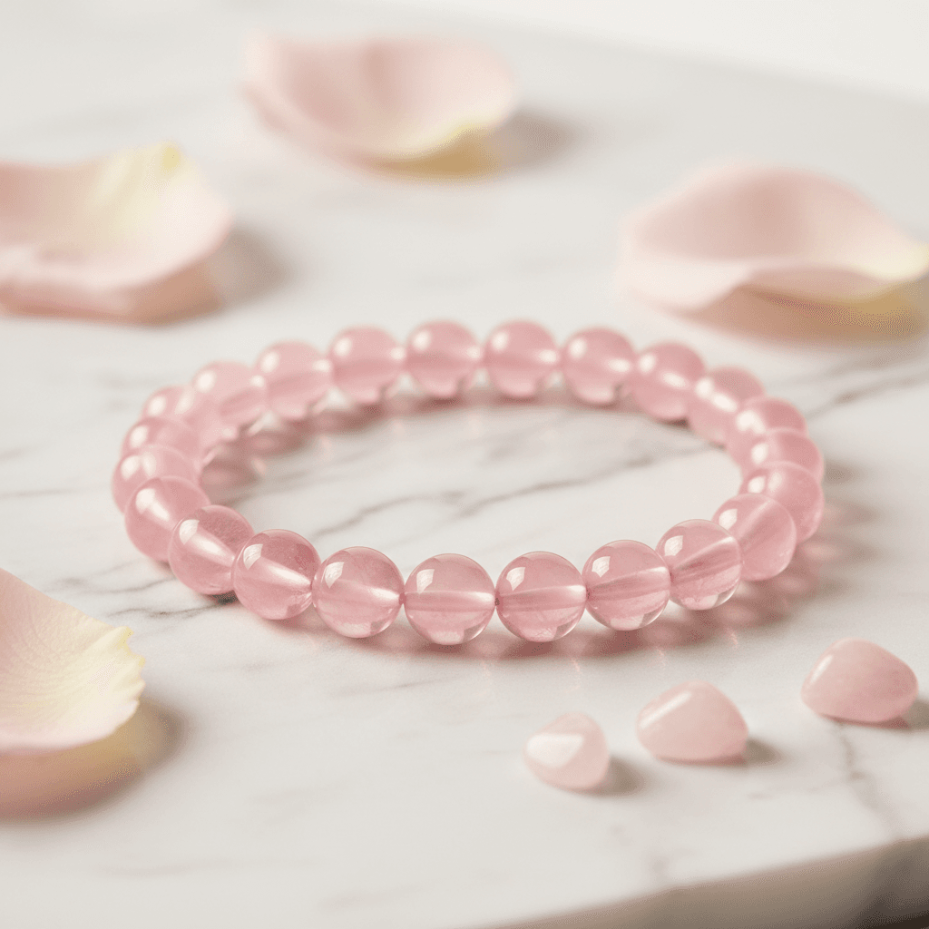 Rose Quartz Crystal Bracelet